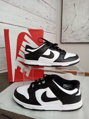 Nike Dunk Low Panda GS Black White Kids Youth Size 7Y CW1590-100